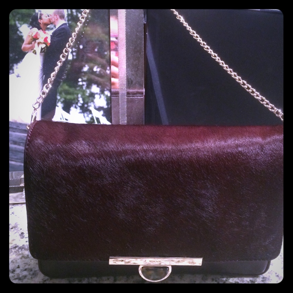 DKNY Clutch Purse in Plum